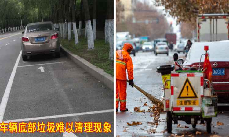 夏季純電動小型洗掃車清掃路邊的優勢